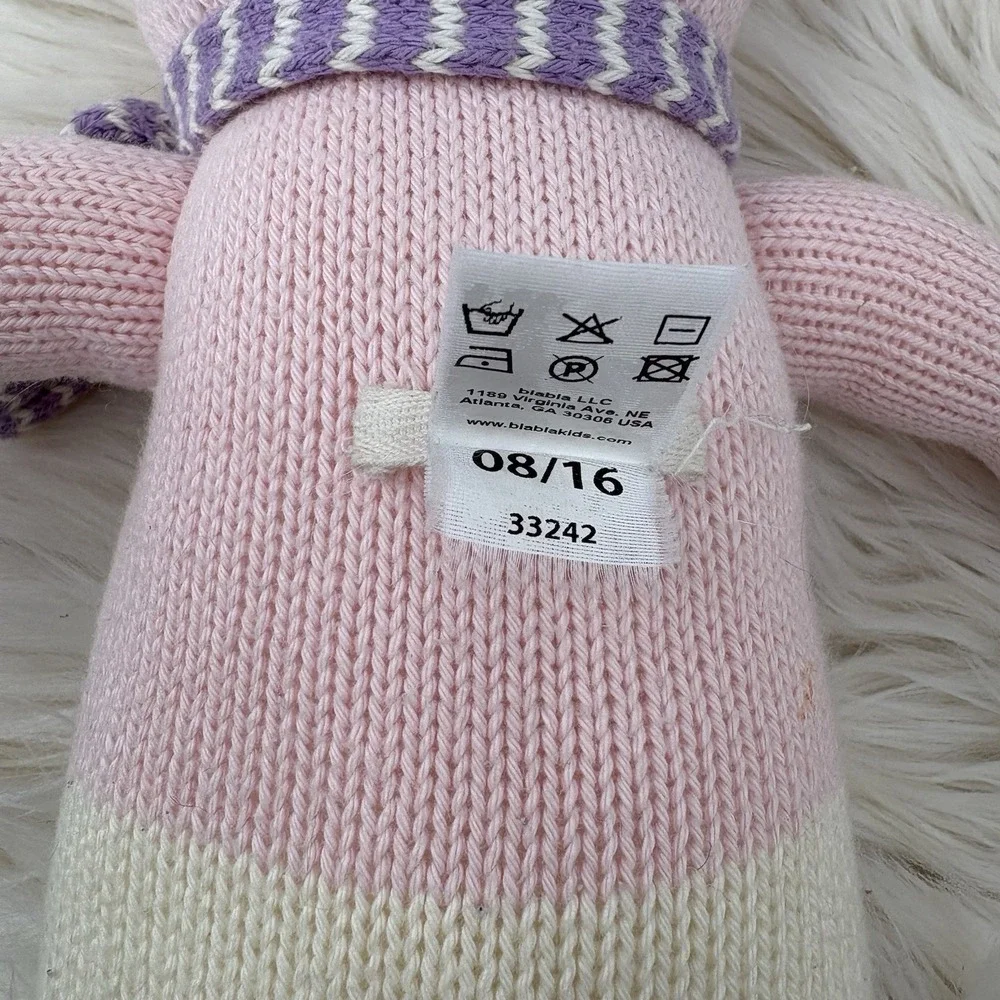 Blabla Fleur Bunny Rabbit Pink Purple Scarf 16